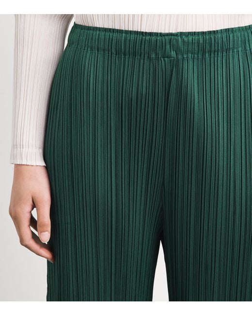 Pleats Please Issey Miyake Green Monthly Colors Trousers