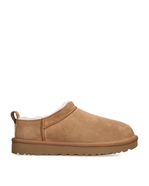 Ugg Brown Suede Classic Micro Boots