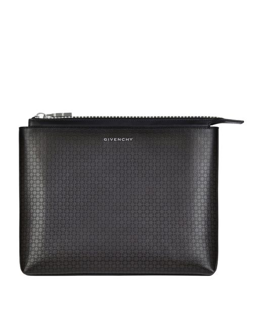 Givenchy Black Leather Travel Pouch for men
