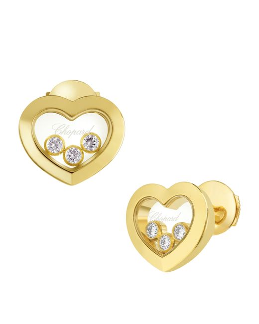 Chopard Metallic And Diamond Happy Diamonds Icons Earrings