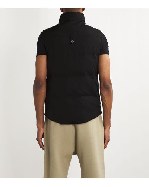 Moose Knuckles Black Down Westmount Gilet for men