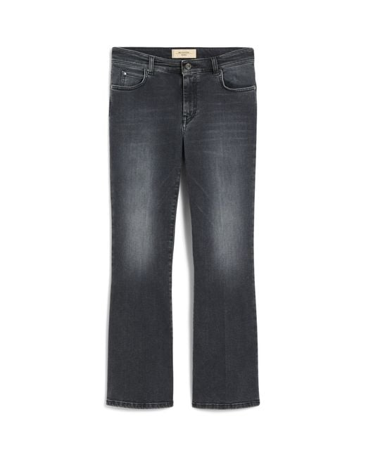 Weekend by Maxmara Gray Super Stretch Slim Cropped Jeans