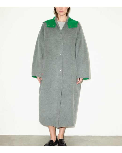 MAX&Co. Gray Virgin Wool Coat