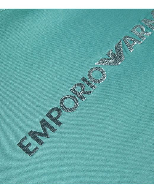 Emporio Armani Green Logo Sweatshirt for men