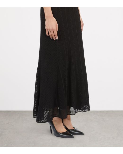 The Kooples Black Calfskin Stud-Embellished Pumps