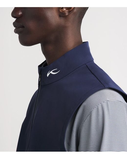 Kjus Blue Downswing Wind Vest for men