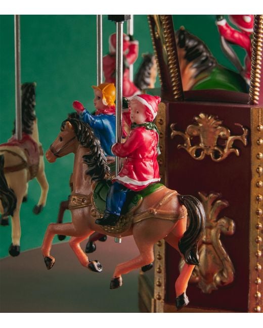 Harrods Red Carousel Ornament