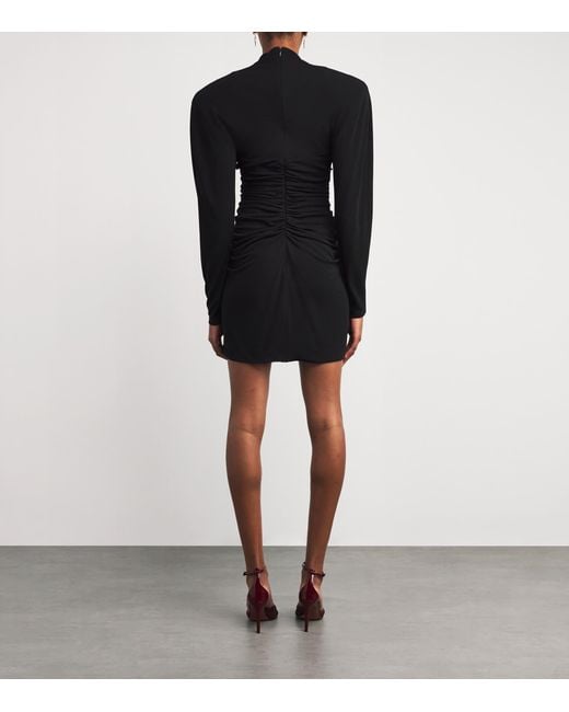 Stella McCartney Lace-Detail Mini Dress in Black | Lyst