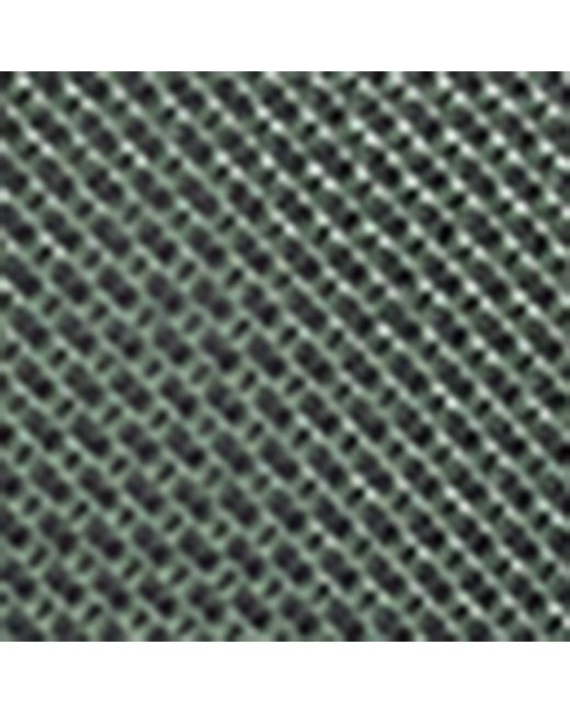 Isaia Green Silk Micro-Houndstooth Tie for men