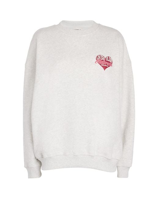 ADANOLA White Lovers Club Sweatshirt