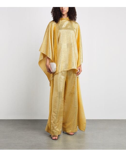 Taller Marmo Yellow Silk-Blend Marlene Sunrise Trousers