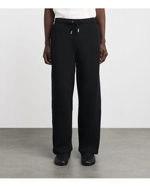 AMI Black Cotton Ami De Coeur Sweatpants for men