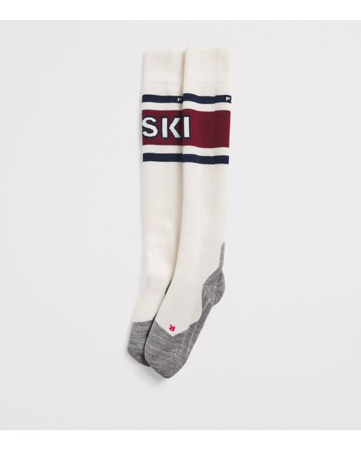 Falke White Sk2 Skiing Socks
