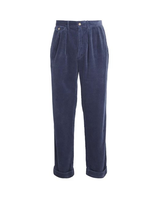 Polo Ralph Lauren Blue Corduroy Whitman Trousers for men