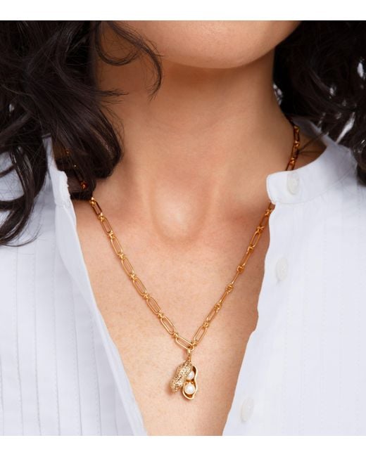 Annoushka Metallic Pearl And Diamond Mythology Pendant Charm