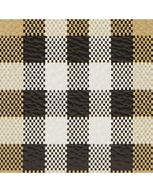 Burberry Black Check Money Clip Card Holder for men