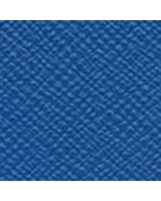 Smythson Blue Small Panama Leather Laptop Case for men