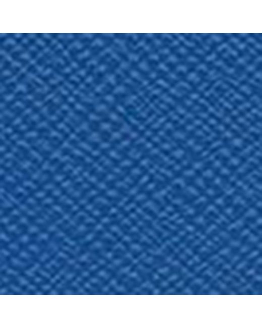 Smythson Blue Small Panama Leather Laptop Case for men