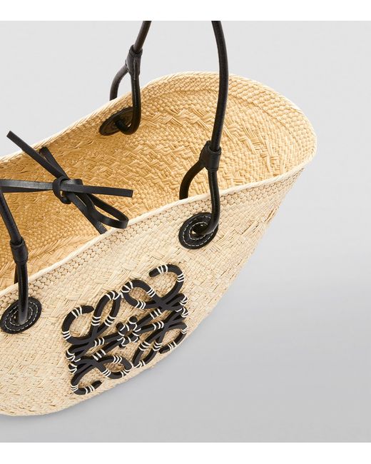 Loewe Natural X Paula's Ibiza Small Woven Anagram Basket Bag