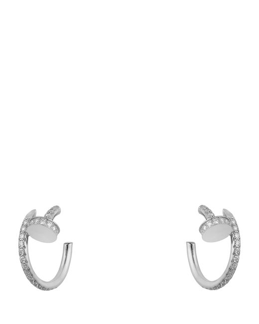 Cartier White And Diamond Juste Un Clou Earrings