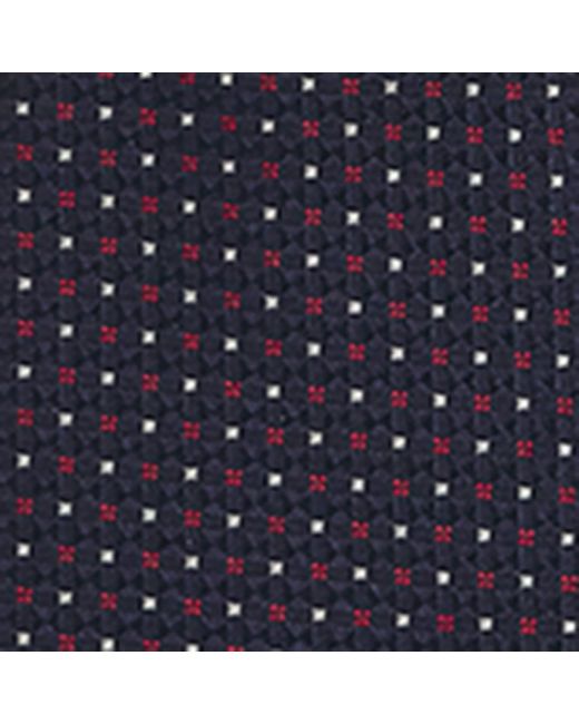 Emporio Armani Blue Silk Geometric Jacquard Tie for men