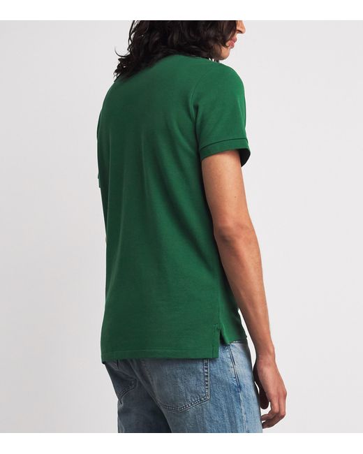 Polo Ralph Lauren Green Cotton Mesh Custom-Fit Polo Shirt for men