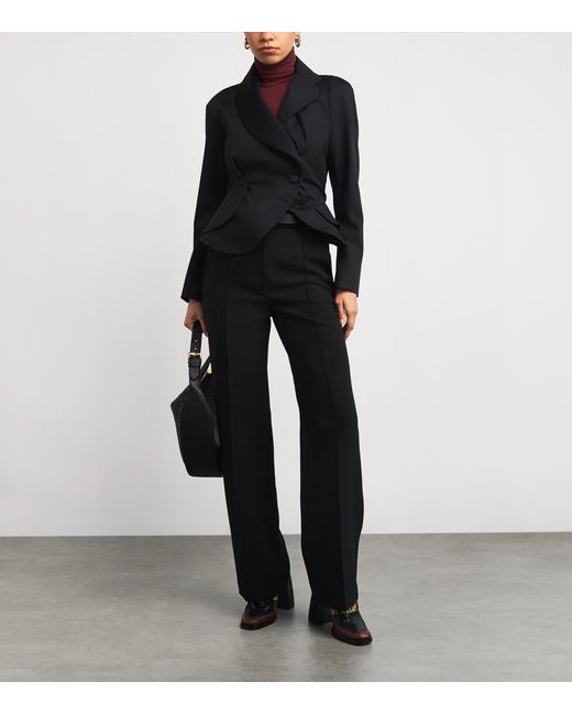 Wolford Purple High-Neck Colorado Bodysuit