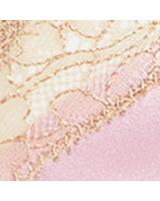 Kiki de Montparnasse Pink Silk-lace Tiered Wireless Bra