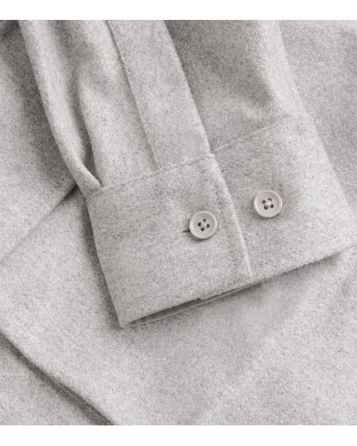 Belstaff Gray Wool-Blend Pointer Shirt for men