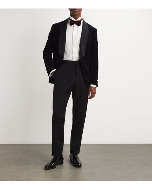 Brioni Black Tailored Formal Trousers for men