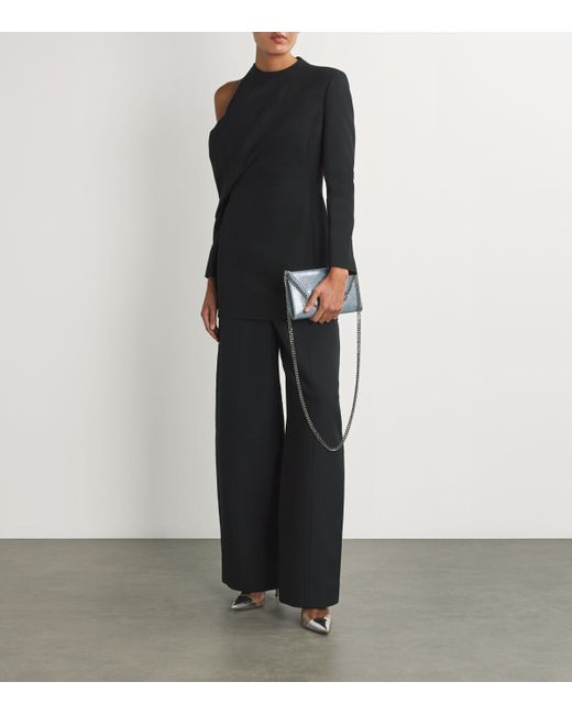 Khaite Black High-Rise Lennard Barrel Trousers