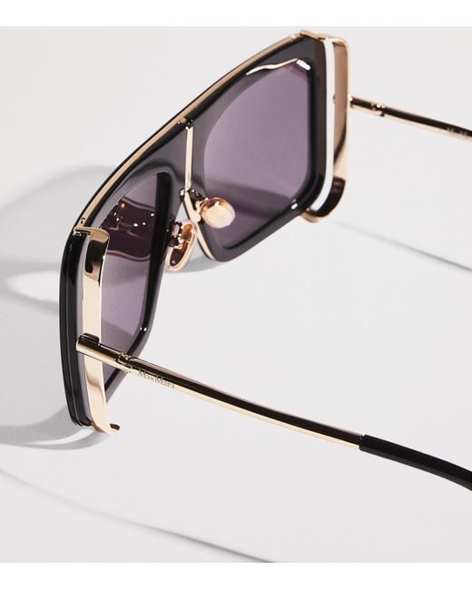 Max Mara Purple Acetate Square Sunglasses