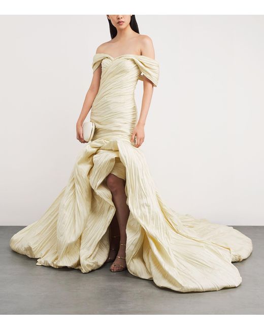 marmar halim gold dress ODALYS main image 1