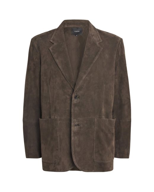 Vince Brown Suede Blazer for men