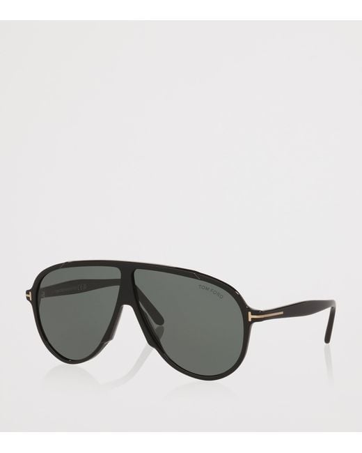 Tom Ford Gray Vladimir Pilot Sunglasses for men