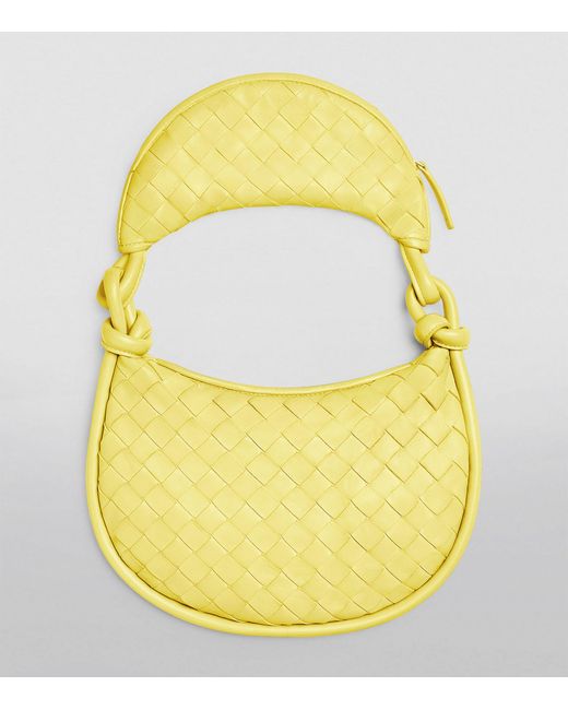 Bottega Veneta Yellow Small Leather Gemelli Shoulder Bag