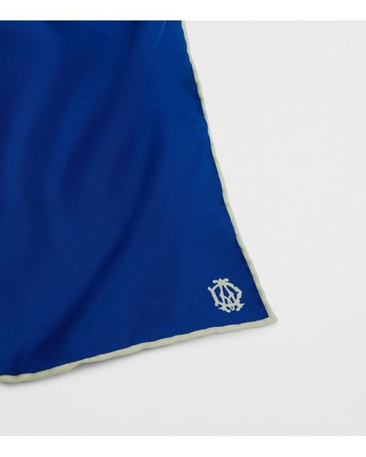 Dunhill Blue Mulberry Silk Neckerchief for men