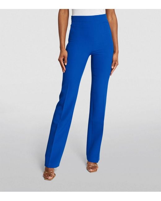 Safiyaa Blue Flared Goldie Trousers