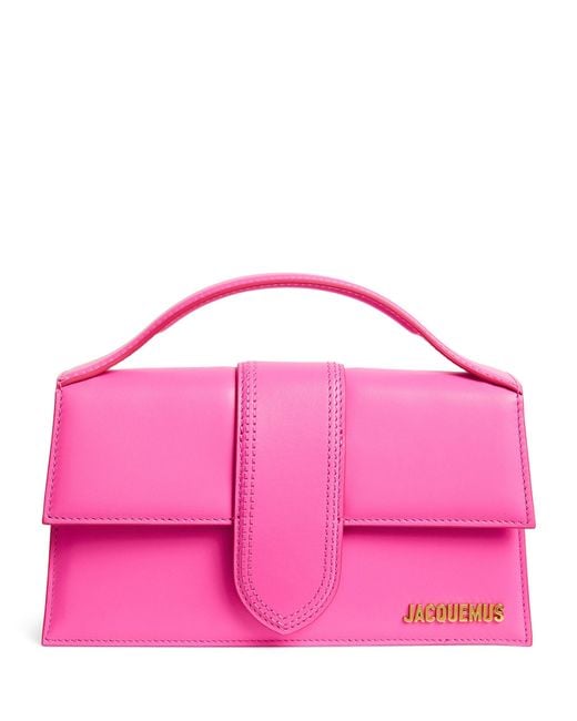 Jacquemus Pink Leather Le Grand Bambino Shoulder Bag