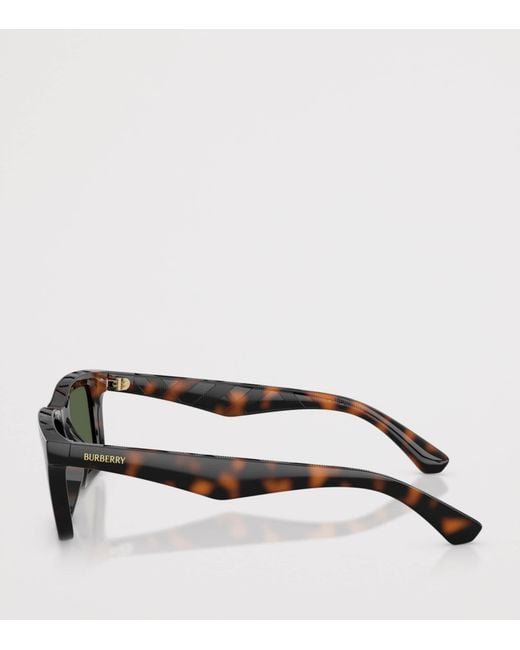 Burberry Green Injected Be4475U Rectangle Sunglasses for men