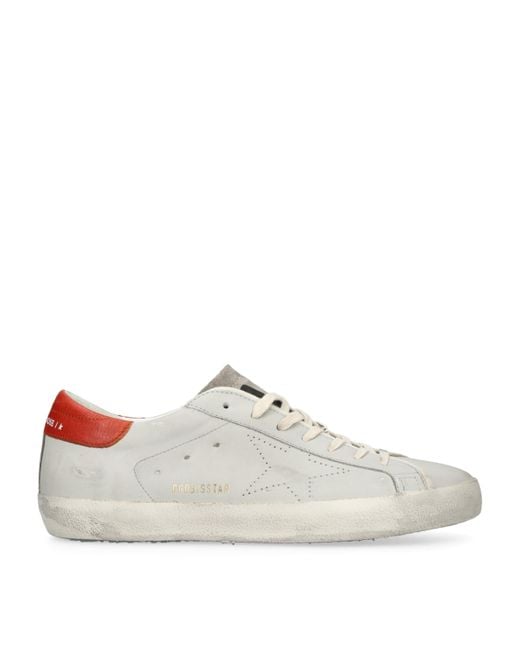 Golden Goose Deluxe Brand White Suede Super-Star Sneakers for men