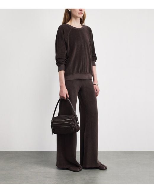 Suzie Kondi Brown Cotton-Blend Samos Sweatshirt