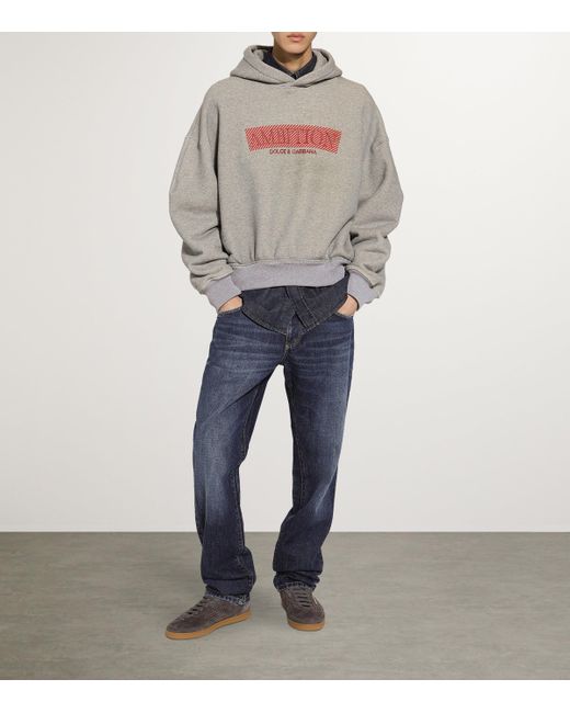 Dolce Gabbana Embroidered Logo Straight Jeans in Blue for Men Lyst