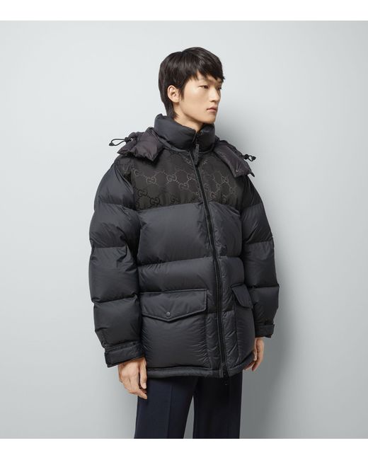 Gucci Black Down-filled Gg Puffer Jacket for men