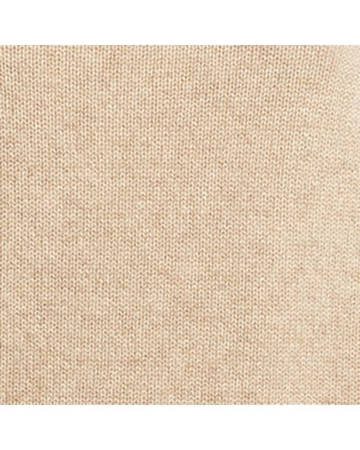 Harrods Natural Cashmere Rollneck Sweater