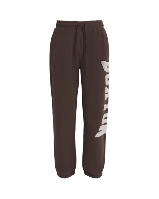 Cole Buxton Brown Cotton Logo Sweatpants