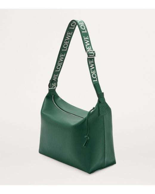 Loewe Green Leather Cubi Shoulder Bag for men