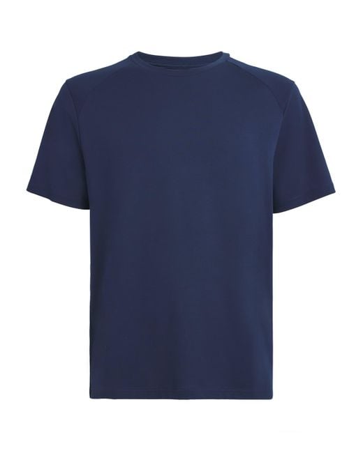 Ralph Lauren Blue Cotton-Blend Performance T-Shirt for men