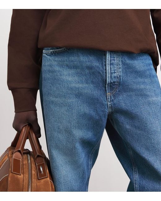 Agolde Blue 90's Straight Jeans for men