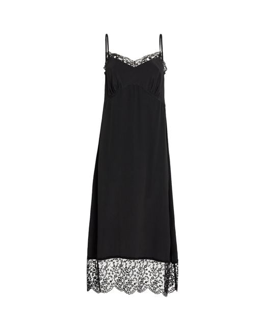 Simone Rocha Black Lace-detail Slip Dress